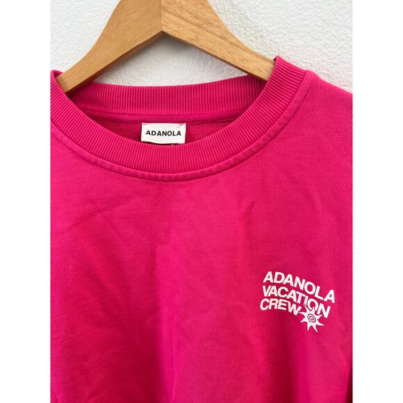 Adanola Vacation Oversized Sweatshirt Hot Pink XL - Picture 4 of 6